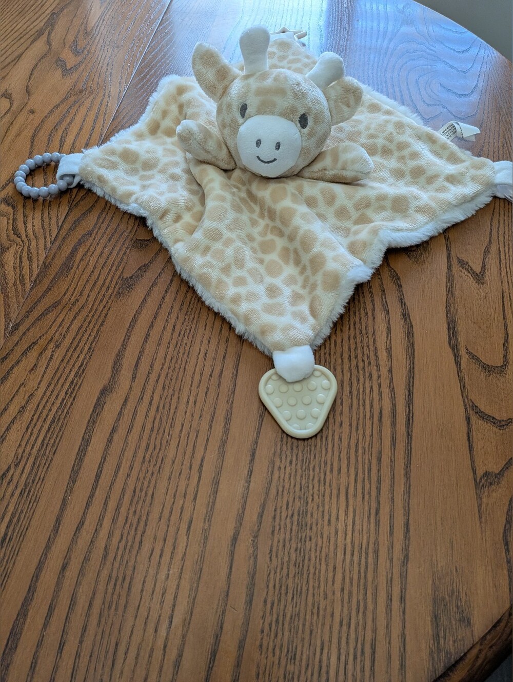 Dreamgro Giraffe Plush Lovey Blanket with Interactive Toys On Corners. Thick .